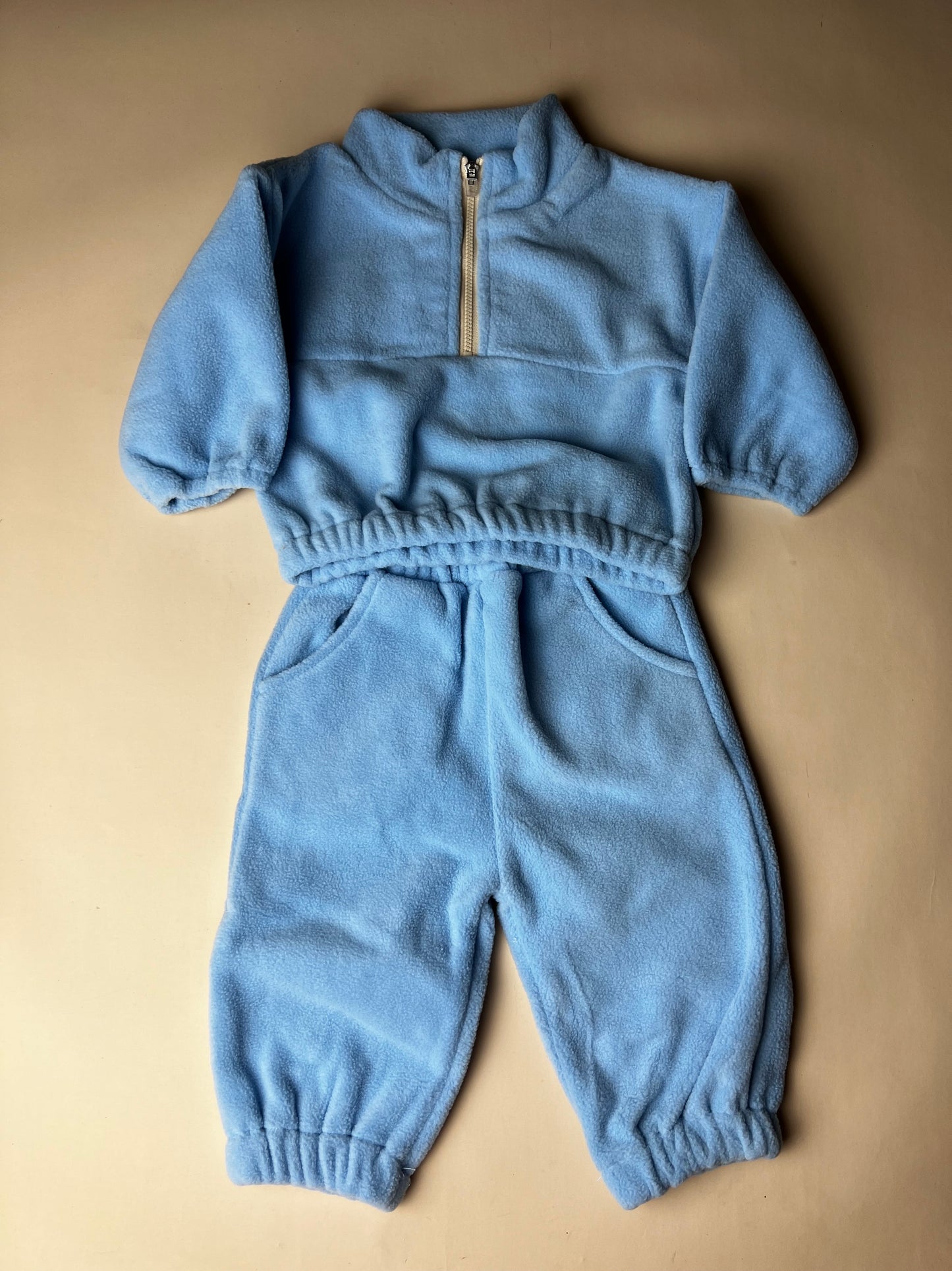 Baby blue fleeced set