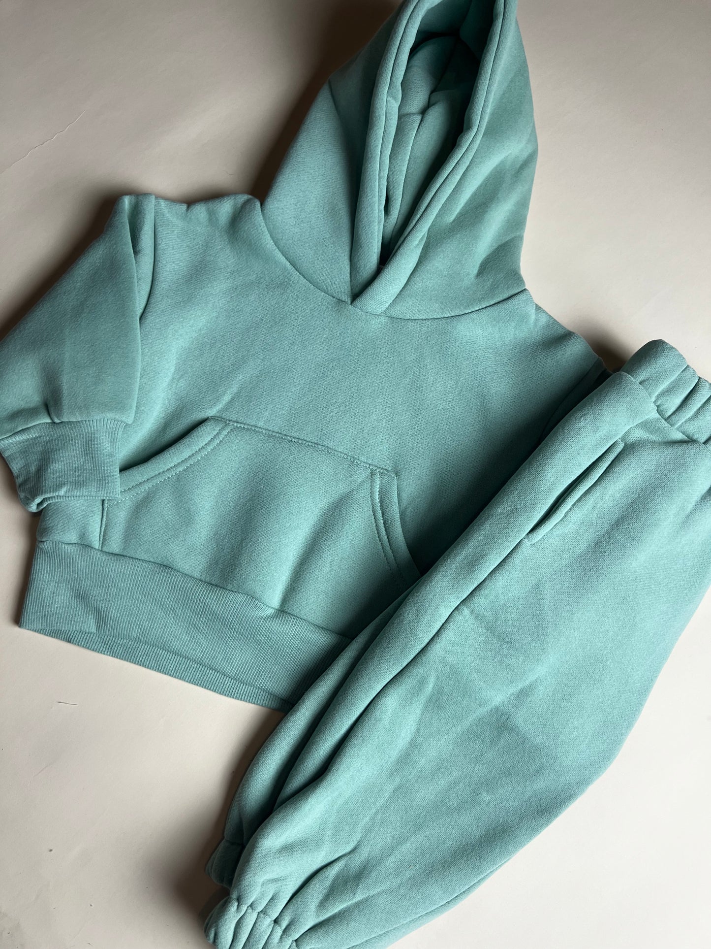 Light green hooded set