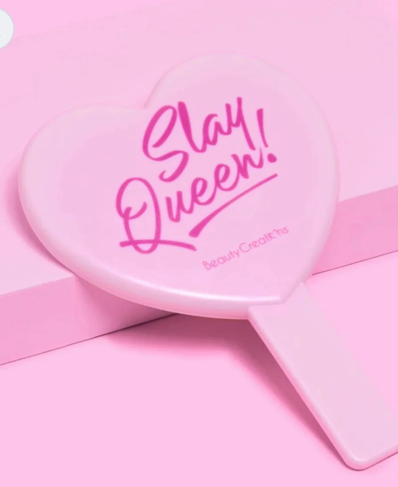 HEART SHAPED HANDHELD MIRROR