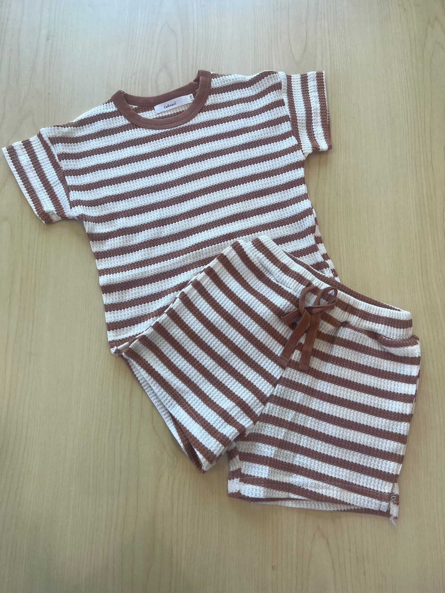 Stripped short & tee set π