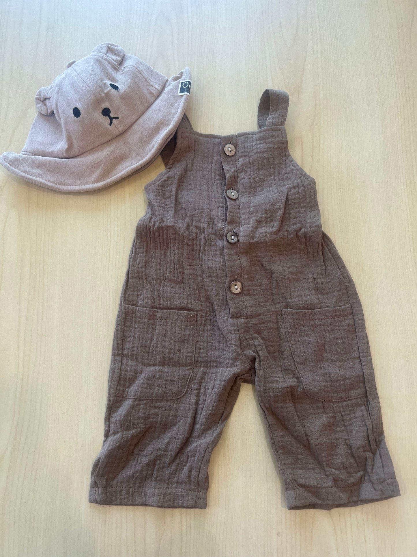 BROWN MUSLIM JUMPSUIT