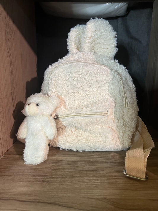BUNNY BACKPACK W. BEAR