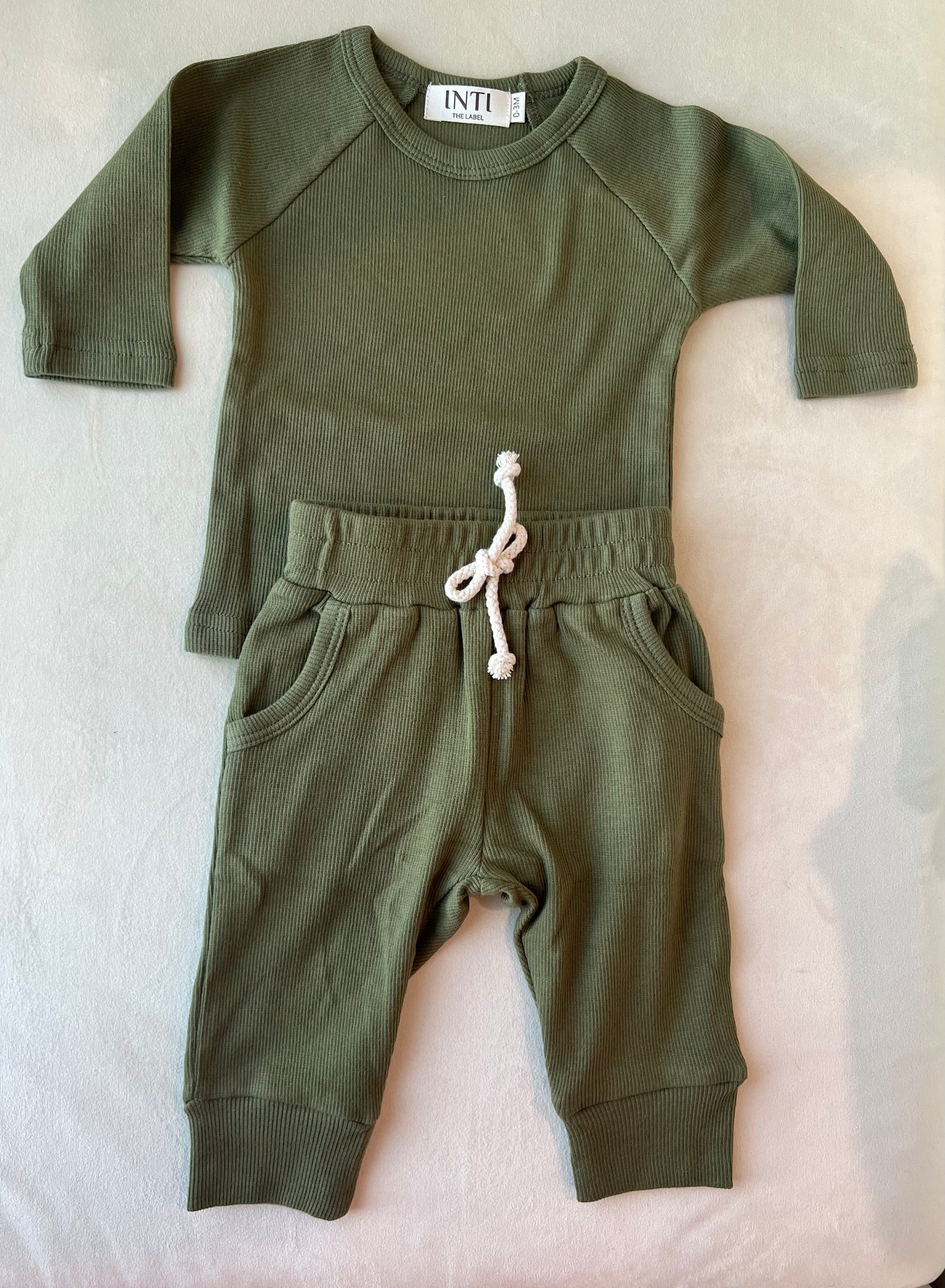 RIBBED SET COLOR FOREST