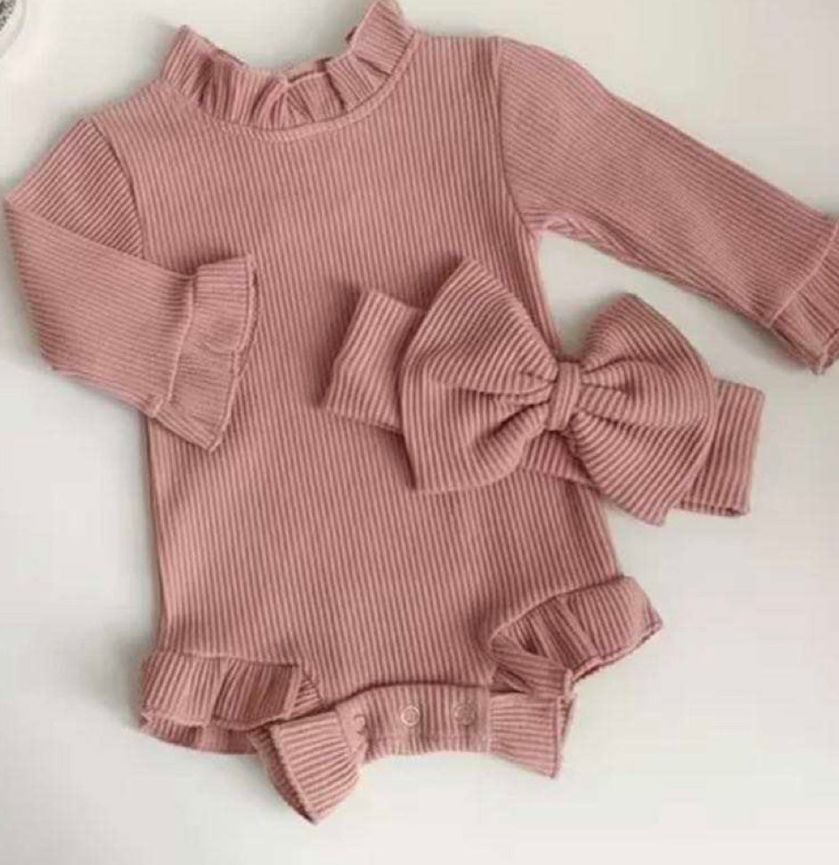 Pink bow set