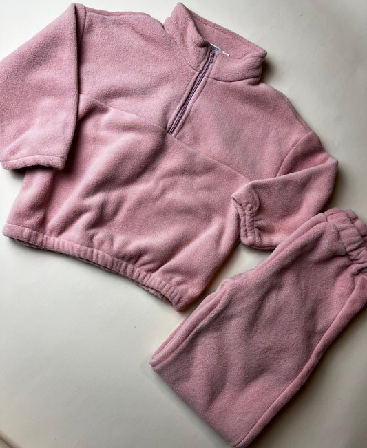 Pink fleeced set