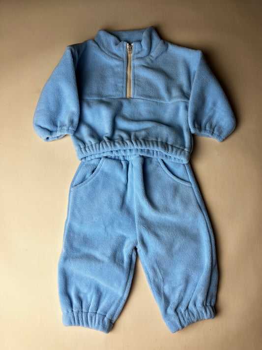 Baby blue fleeced set