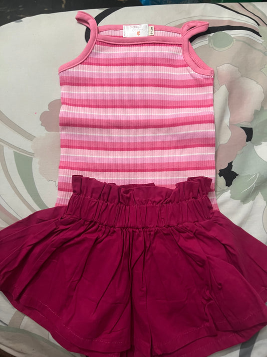 Pink stripped set