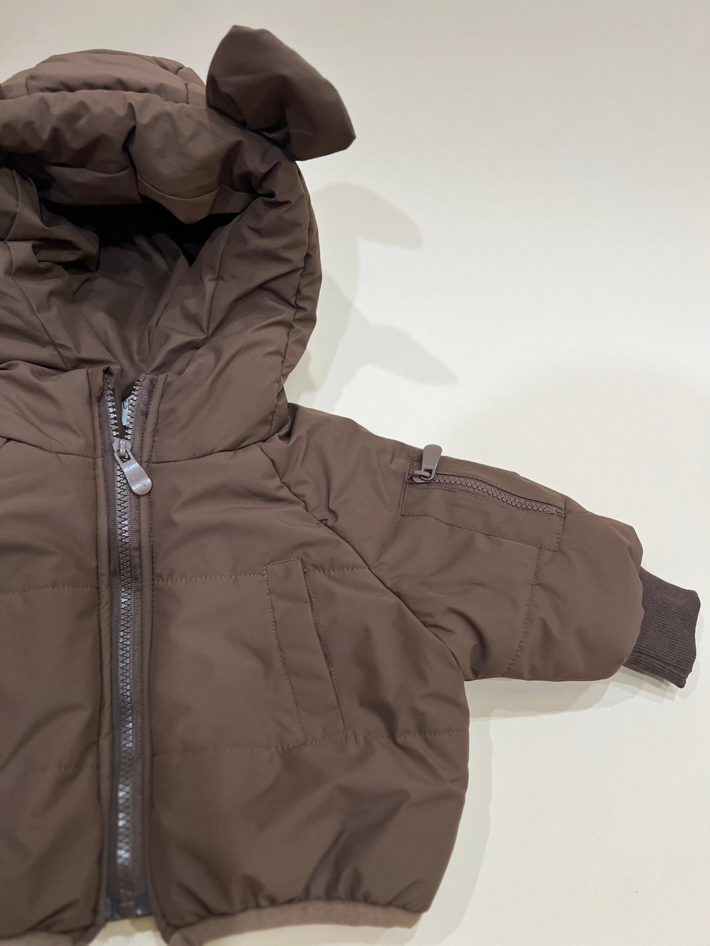 Teddy bear puffer jacket