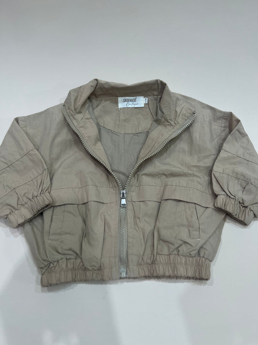 Beige windbreaker