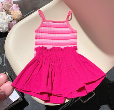 Pink short set