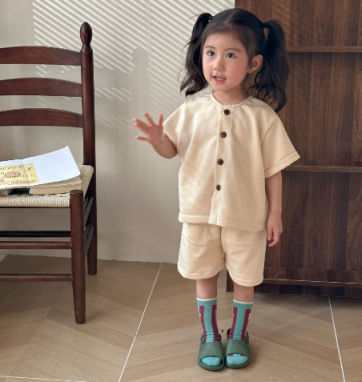 Button beige set