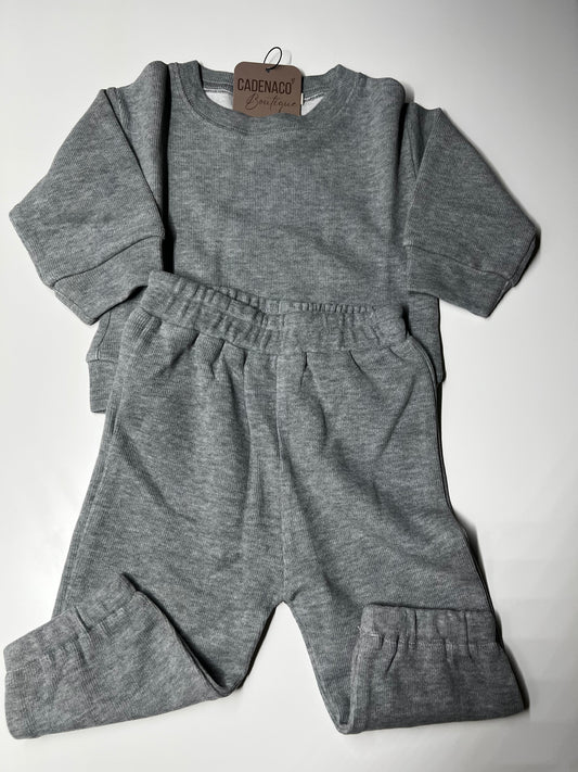 Grey & brown 2-PIECE SET