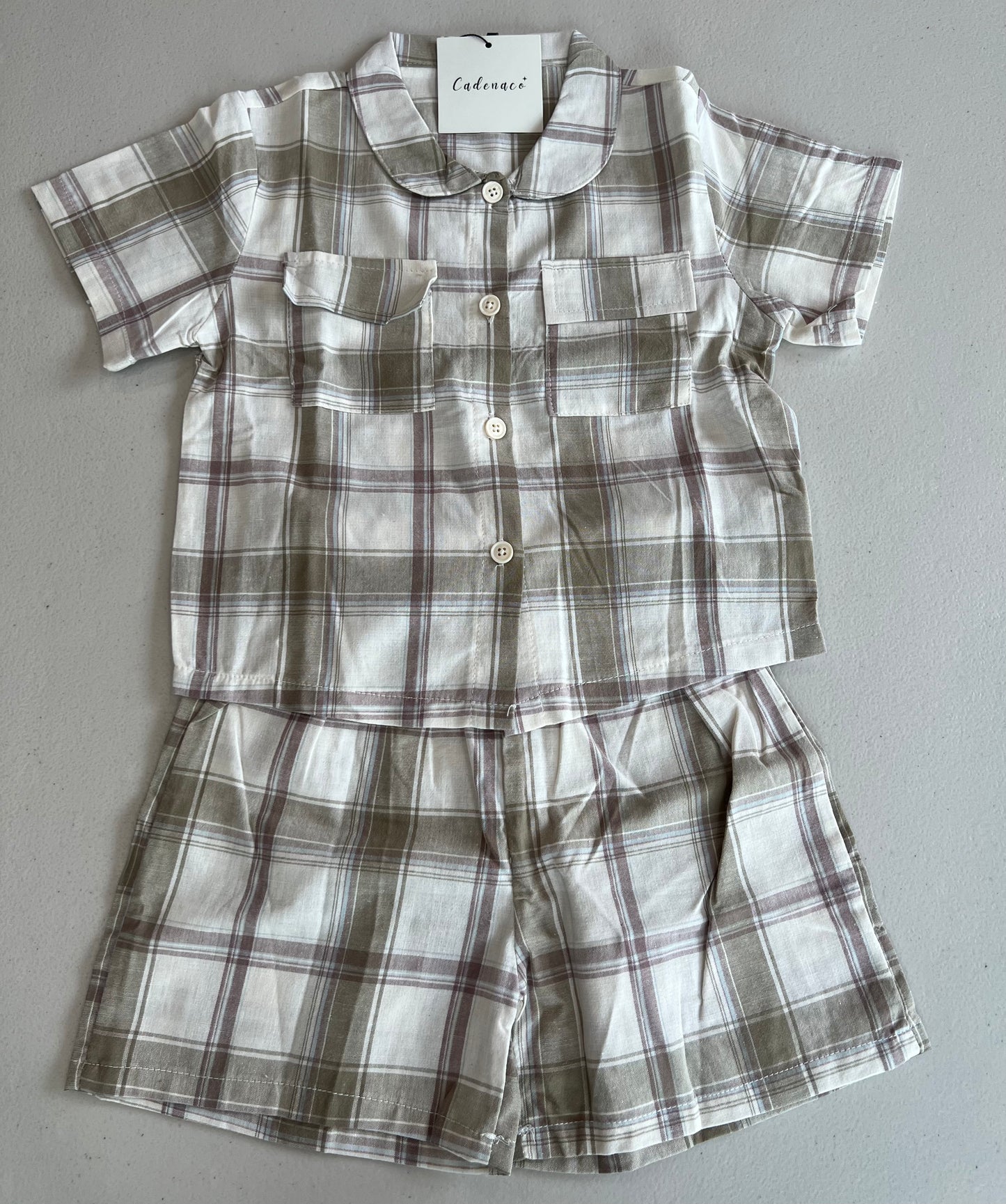 FLANNEL SHORTS SET
