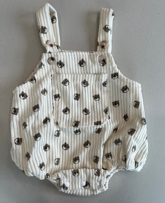 RIBBED TEDDY ROMPER