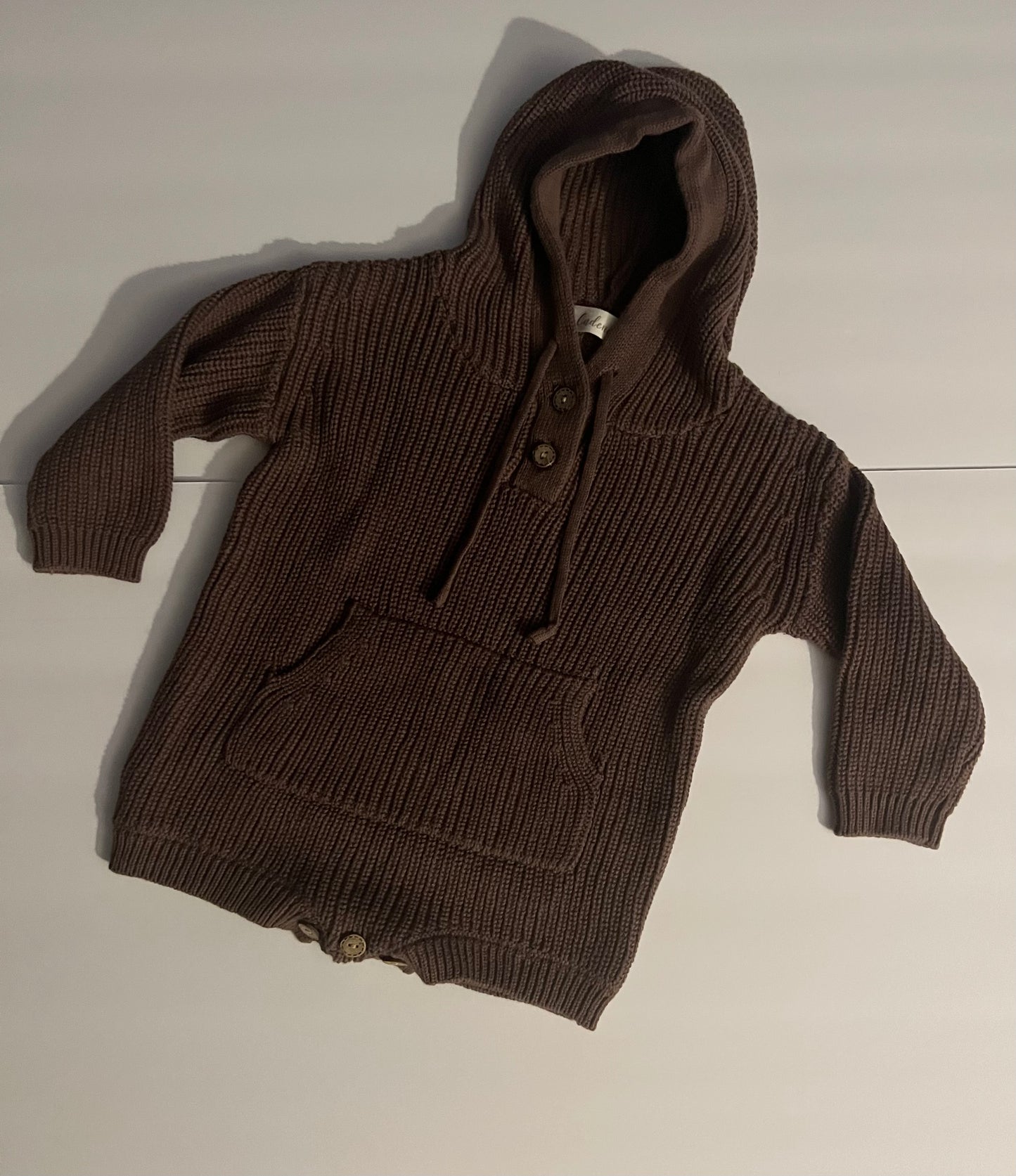 BROWN KNITTED JUMPSUIT