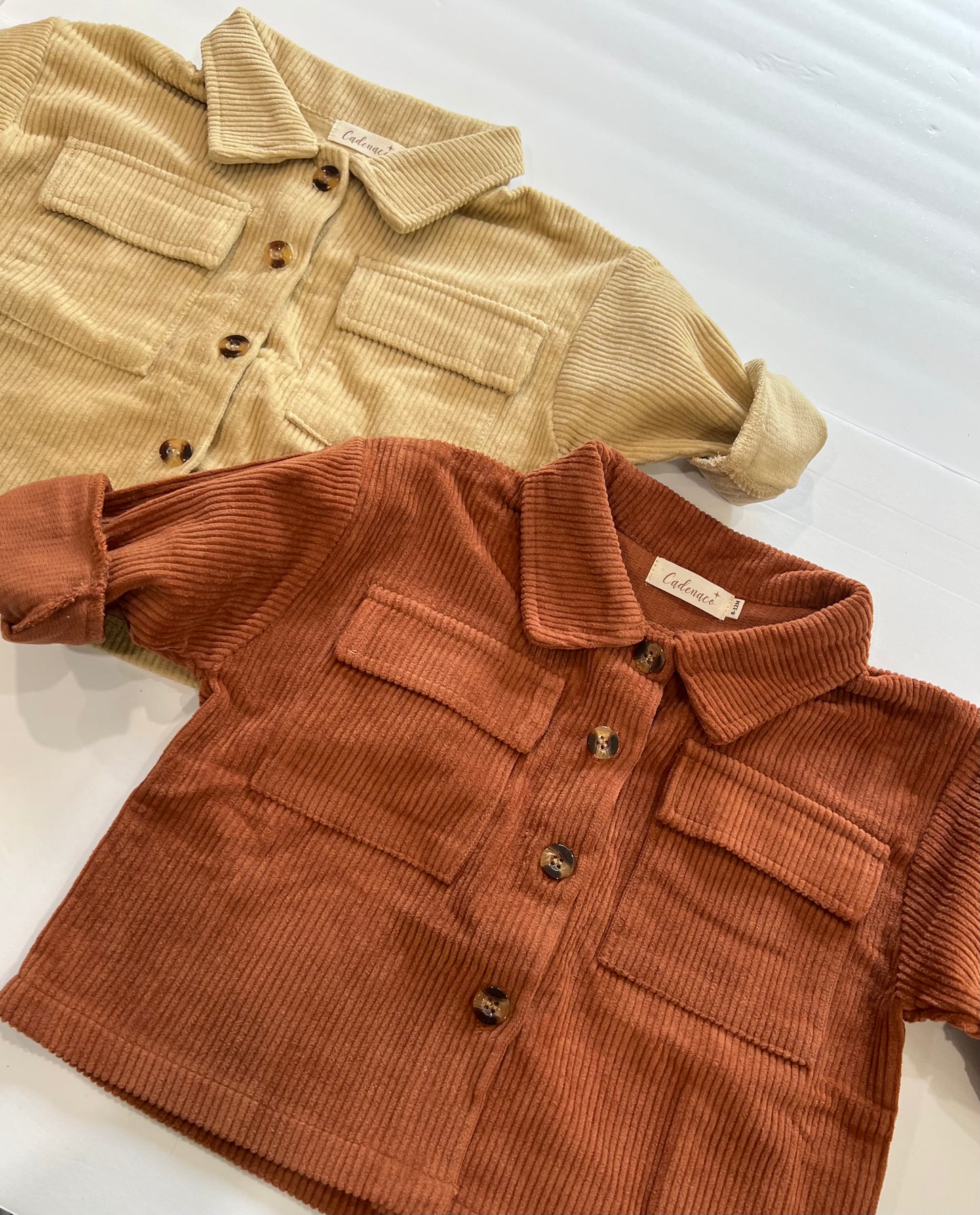 CORDUROY SHACKET BROWN